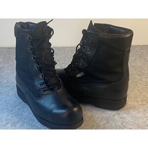 Rocky Gore Tex Tactical Work Boots Black Leather Waterproof Woman's Size 8 W